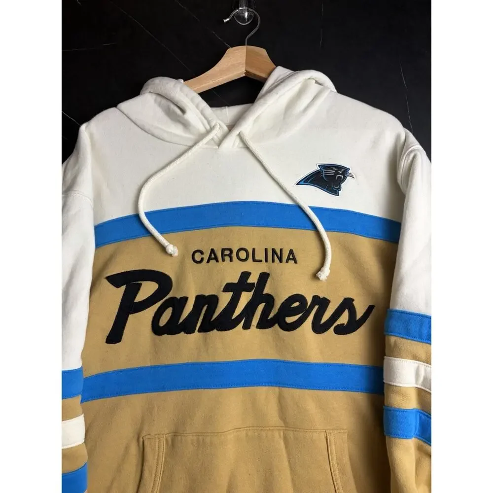 Mitchell & Ness Carolina Panthers Hoodie Men’s 2XL Throwbacks Colorblock NFL